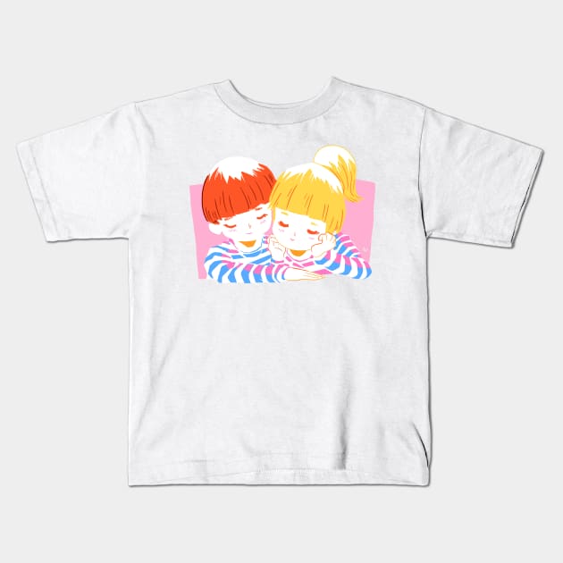 Cute Lov Kids T-Shirt by francoviglino